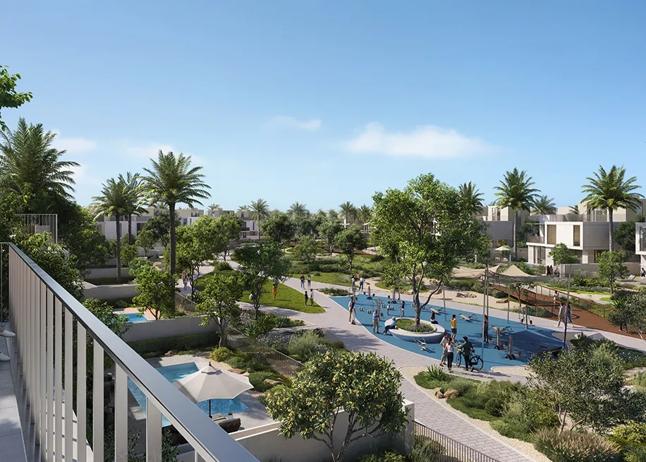 Parks and pools at Ovelle, The Valley Phase 3 (developer visual)
